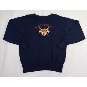 Vintage USMA United States Marine Academy West Point Navy Sweater Mens Size XL
